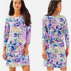 Lilly Pulitzer Marlowe Dress XS Pima Cotton Beachy Colorful Coastal Pink Preppy